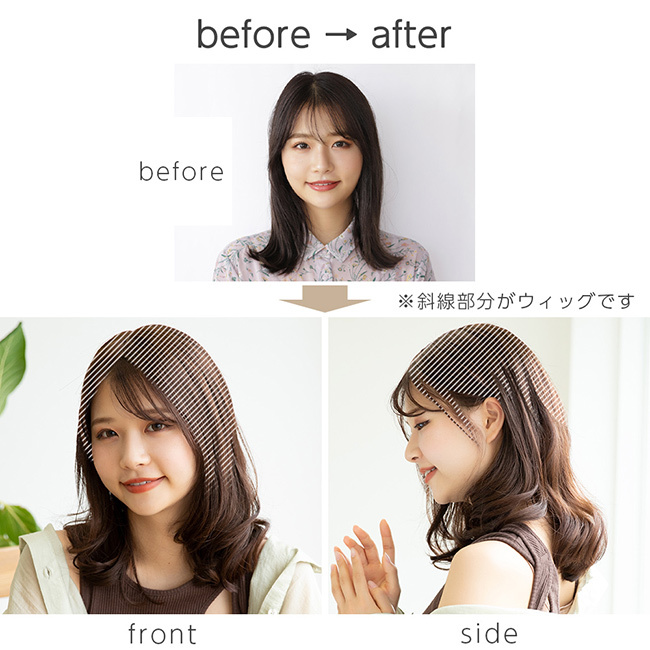 Brightlele ヘアピース 人毛100% 人毛 100 ウィッグ トップ