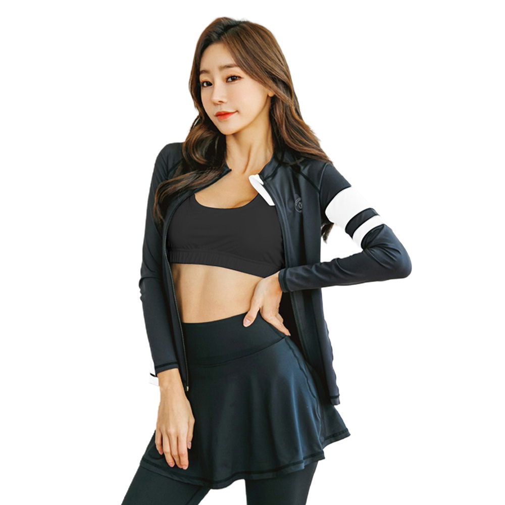 Brightlele フィットネス水着 水着 レディース 体型カバー