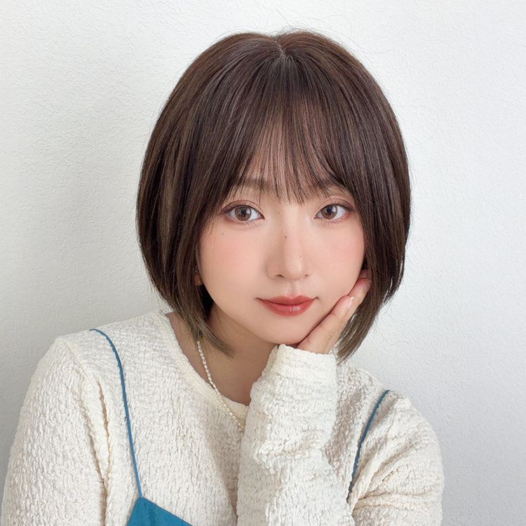 Brightlele（ブライトララ） 医療用ウィッグ ボブ ウィッグ 自然 人毛