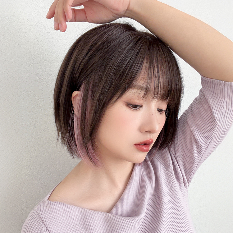 Brightlele（ブライトララ） 医療用ウィッグ ボブ ウィッグ 自然 人毛