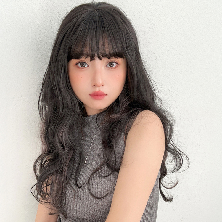 Brightlele 部分ウィッグ 前髪ウィッグ ヘアピース ロング 付け