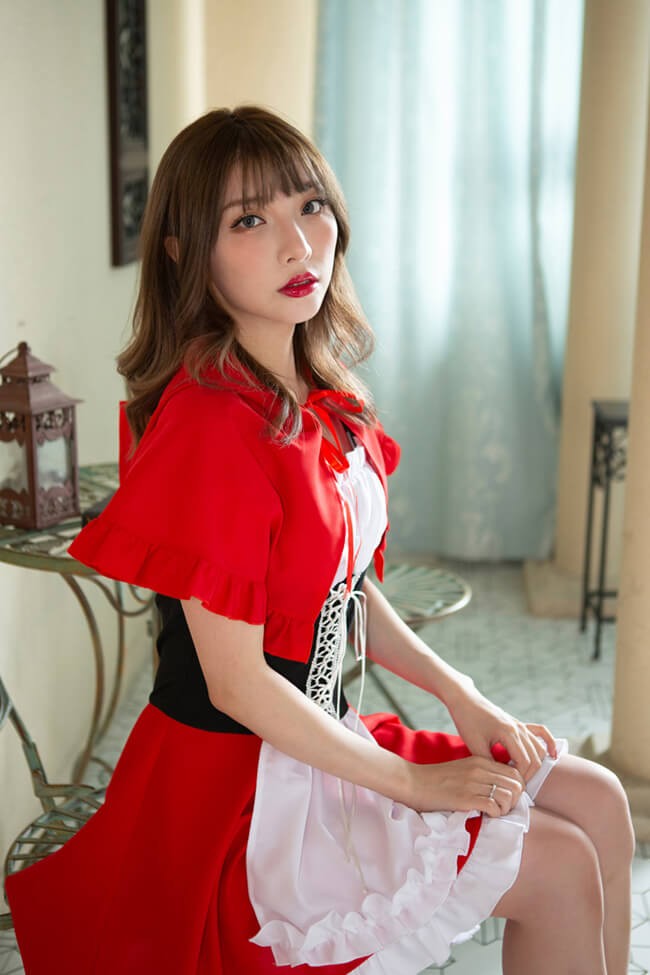 Brightlele（ブライトララ） ハロウィン コスプレ 仮装 赤ずきん 赤