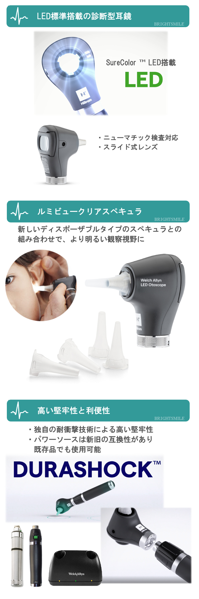 ウェルチアレン Welch Allyn LED耳鏡 250-2 （ヘッドのみ） 医療用