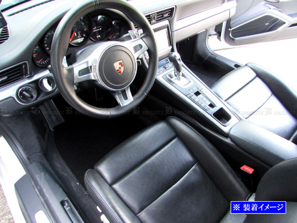 ポルシェ 911 991 フロア マット 2PC 左 ハンドル用 カーペット カバー 