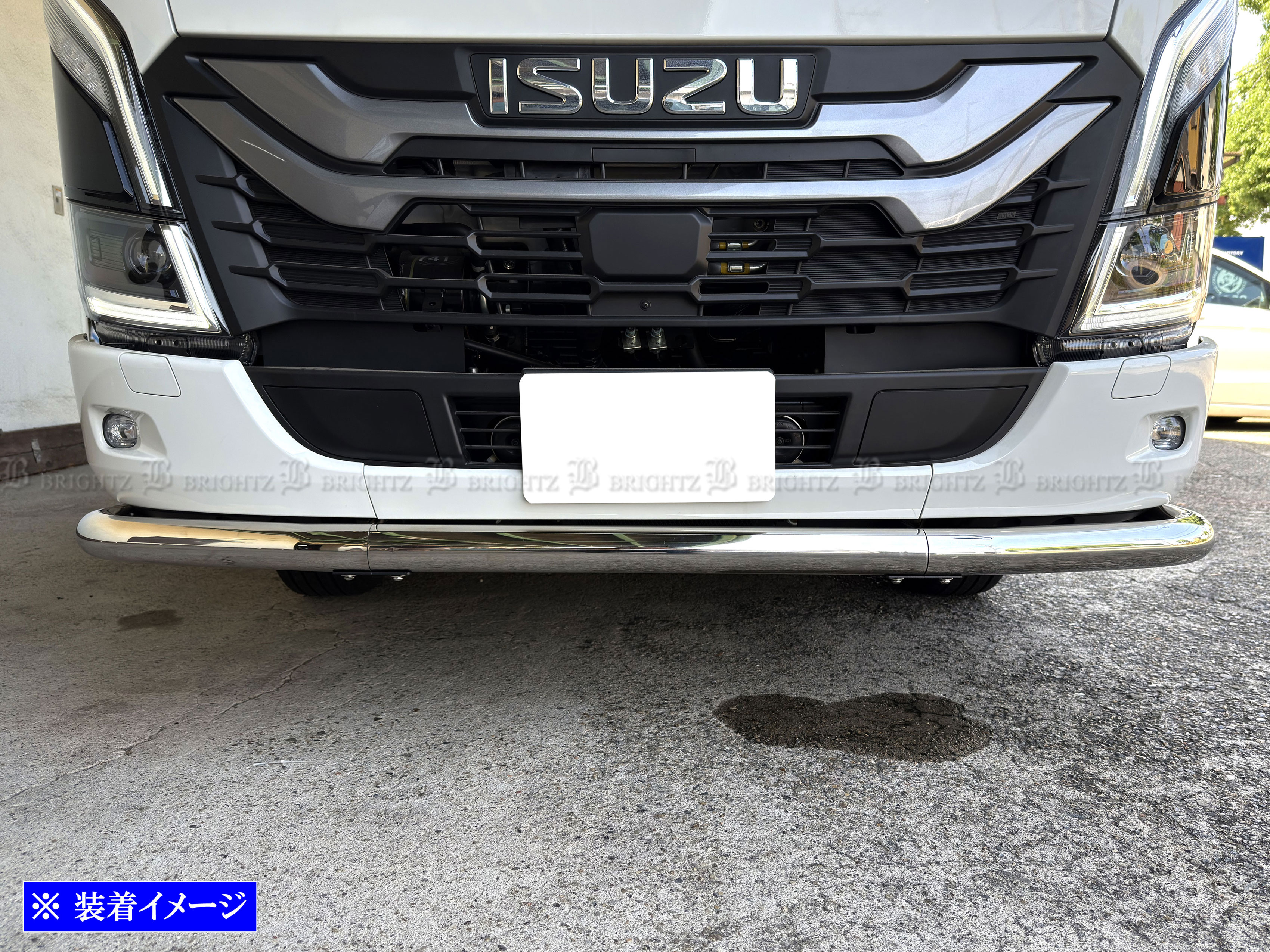 いすゞ 23エルフ フロント バンパー ガード グリル カンガルー