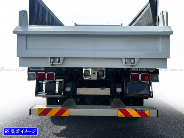 日野 スーパードルフィンプロフィア 超鏡面 ステンレス メッキ テール