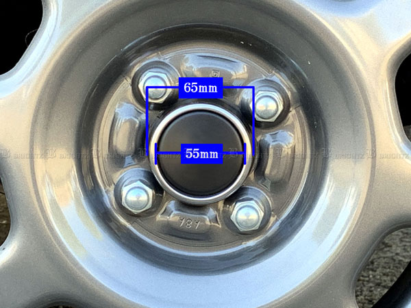 スペーシアベース MK33V 超鏡面 ステンレス メッキ センター ホイール