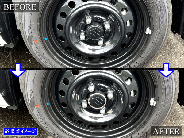 スペーシアベース MK33V 超鏡面 ステンレス メッキ センター ホイール