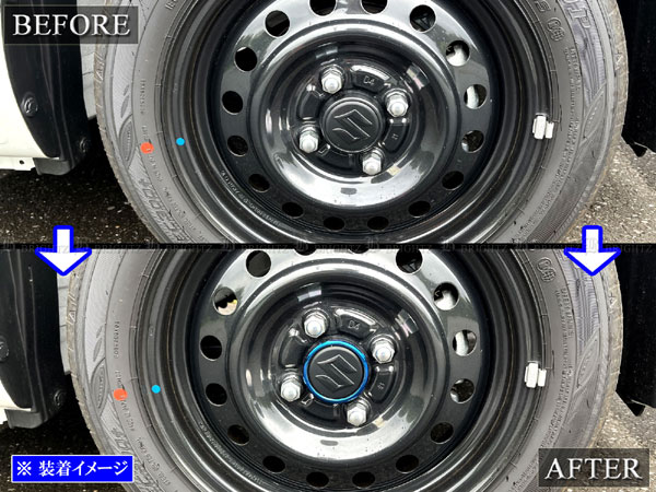 スペーシアベース MK33V ステンレス センター ホイール キャップ