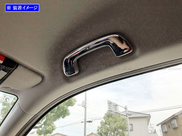 WR-V DG5 超鏡面 ステンレス メッキ アシスト グリップ サポート 純正