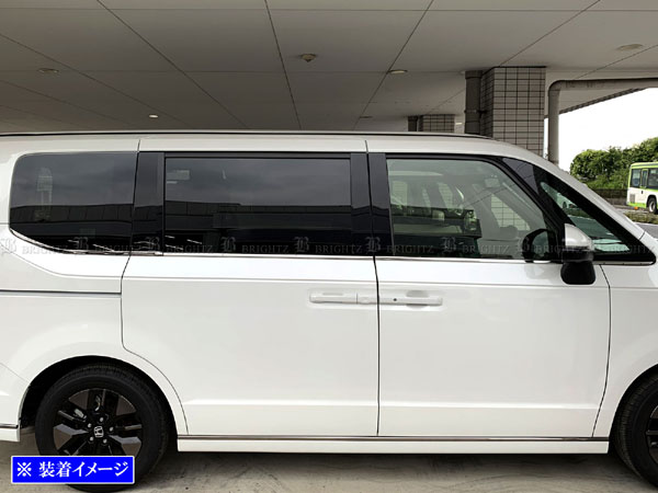 ステップワゴンエアー RP8 超鏡面 ステンレス メッキ ウィンドウ