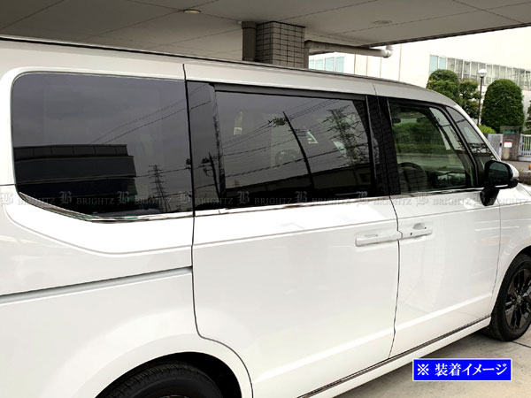 ステップワゴンエアー RP8 超鏡面 ステンレス メッキ ウィンドウ