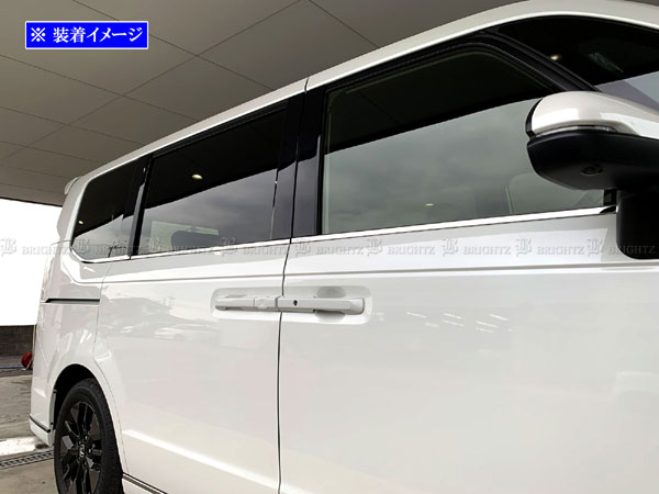 ステップワゴンエアー RP8 超鏡面 ステンレス メッキ ウィンドウ