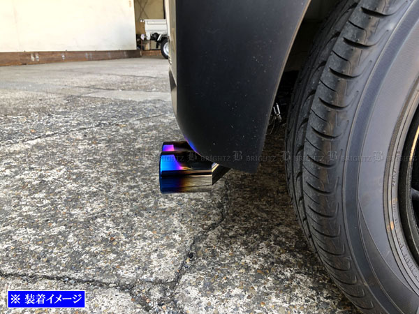 N-BOXジョイ JF5 JF6 ステンレス 2本出し マフラー カッター
