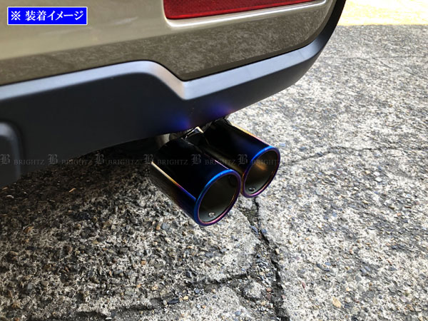N-BOXジョイ JF5 JF6 ステンレス 2本出し マフラー カッター
