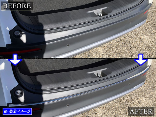 WR-V DG5 超鏡面 ステンレス メッキ リア バンパー フット ドア リヤ