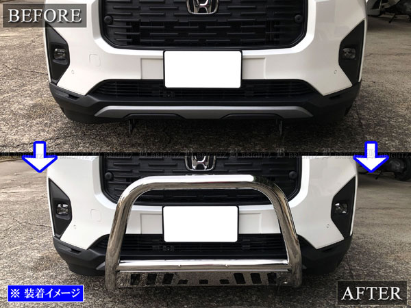 WR-V DG5 メッキ フロント グリル ガード バンパー カンガルー