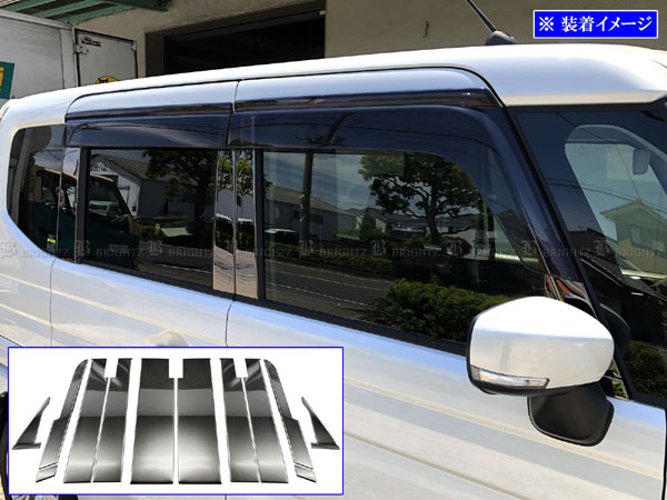 ワゴンＲ　MH34S/44S型！日本製最高級超鏡面ステンレスピラーメッキピラー ワゴンRスティングレー MH34S MH44S 超鏡面 ステンレス メッキ