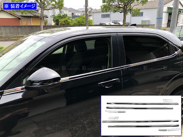 ランディ C26 SHC26 超鏡面 メッキ ウィンドウフレーム ピラーセット