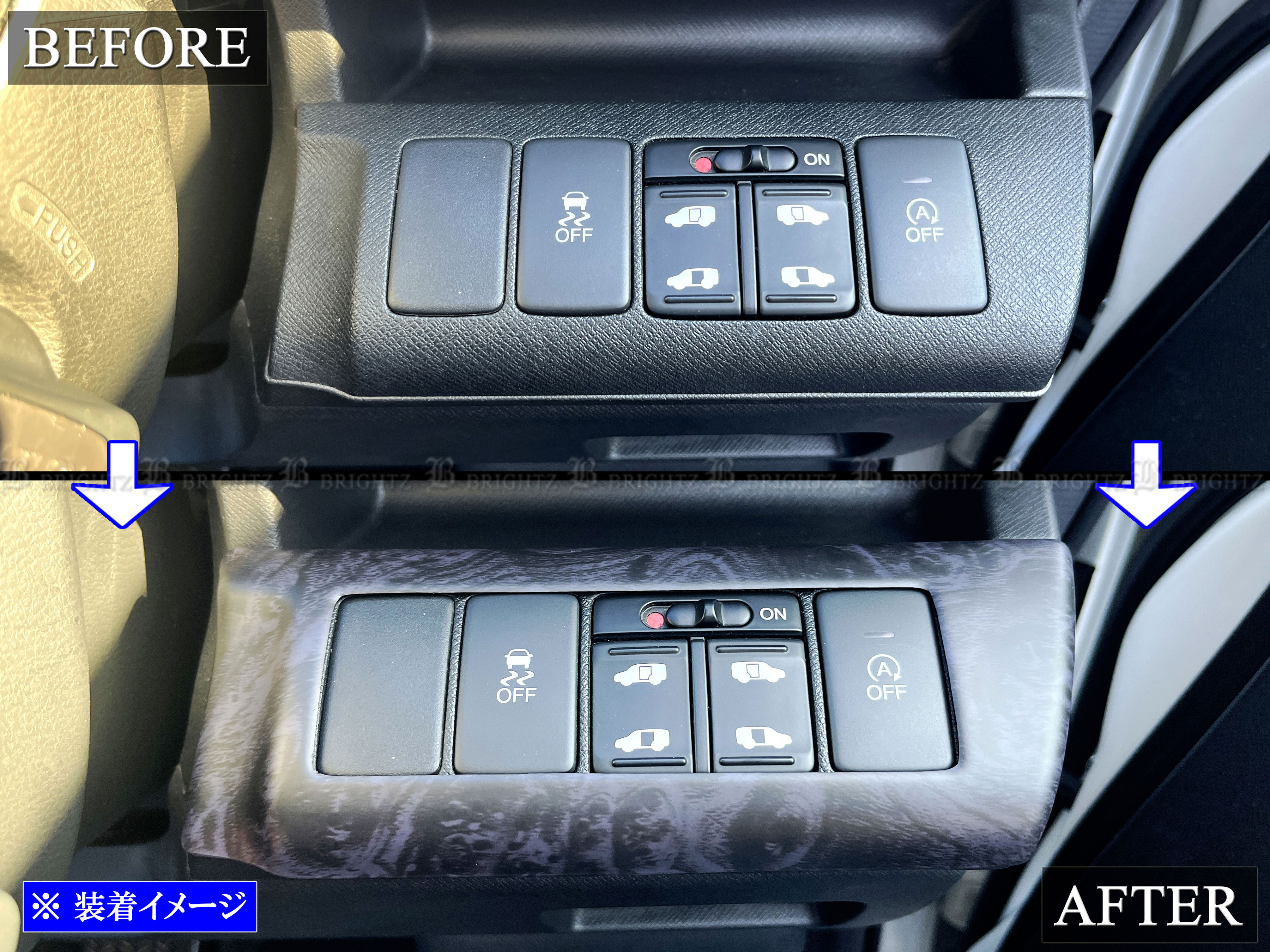 ステップワゴンRK用 インテリアパネルカバーセット ステップワゴンスパーダ RK5 RK6 ステンレス ダッシュボード モール