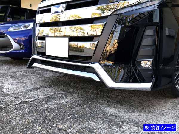 ノア ZRR85W 後期 メッキ フロント バンパー アンダー モール サイド