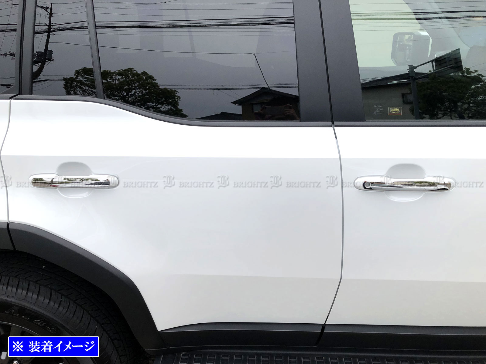 ランクル250 TRJ250W GDJ250W 超鏡面 ステンレス メッキ ドア ハンドル