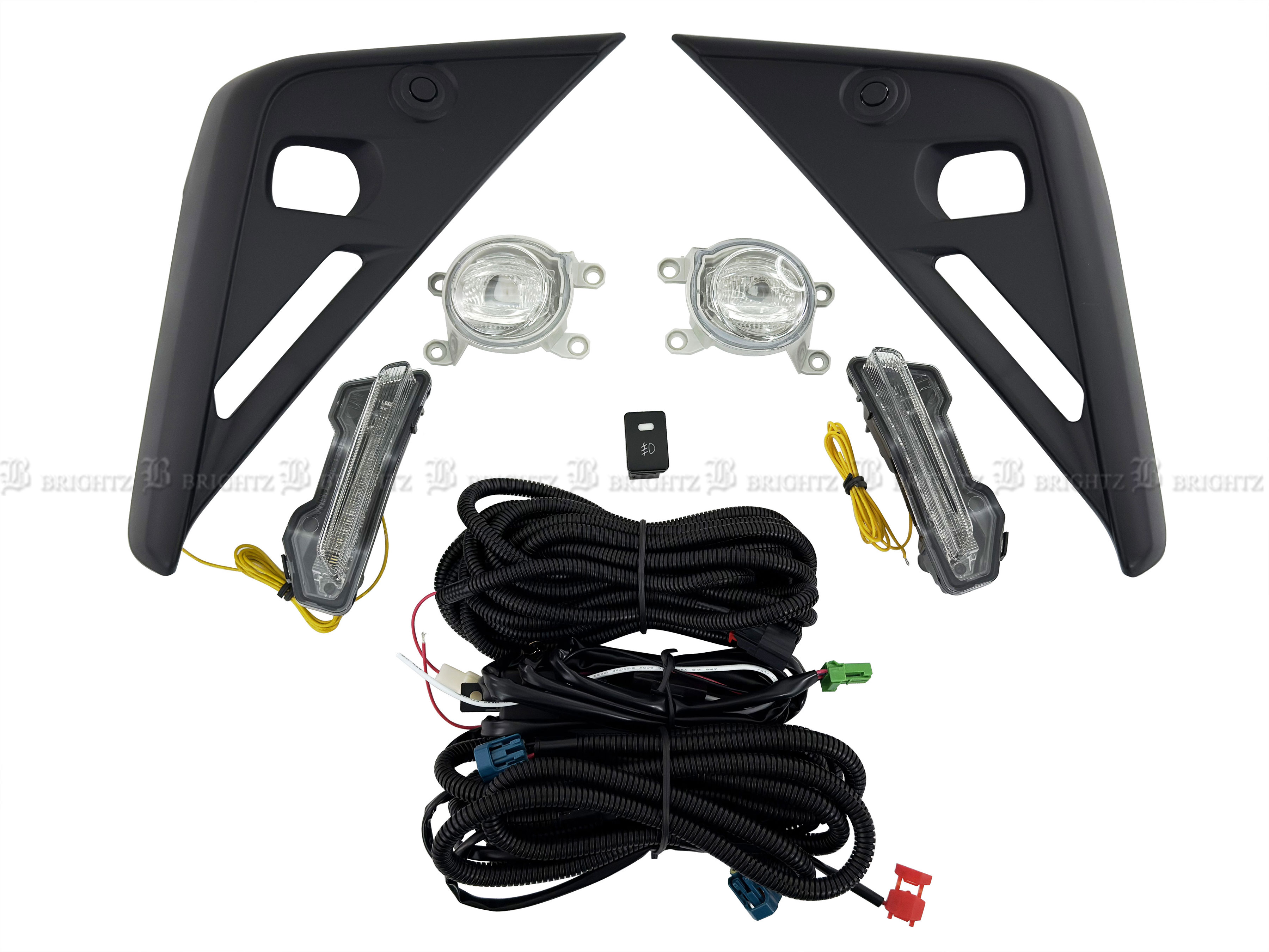 ルーミー M900A M910A 後期 LED デイライト付 フォグ キット ライト
