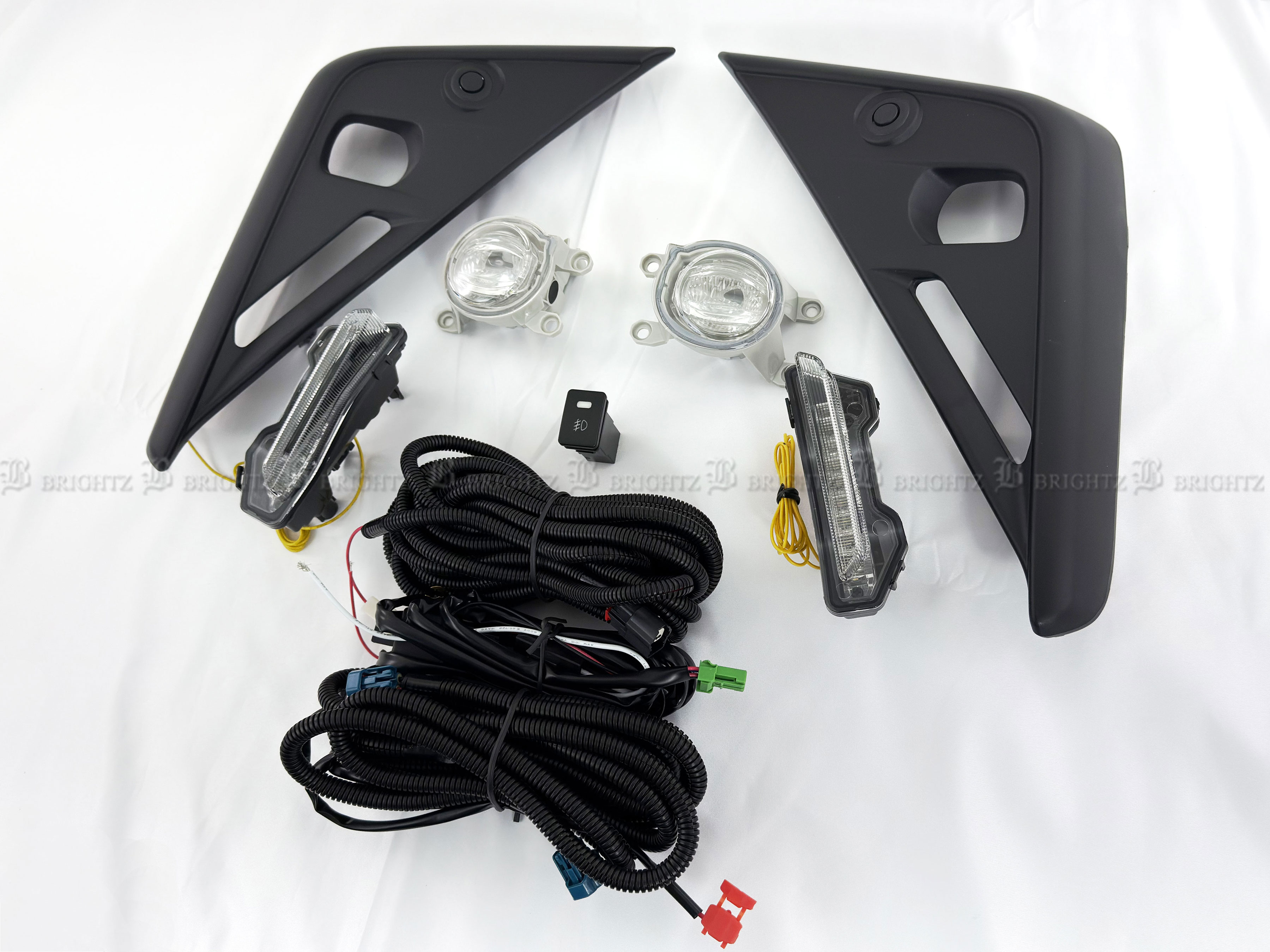 ルーミー M900A M910A 後期 LED デイライト付 フォグ キット フィン