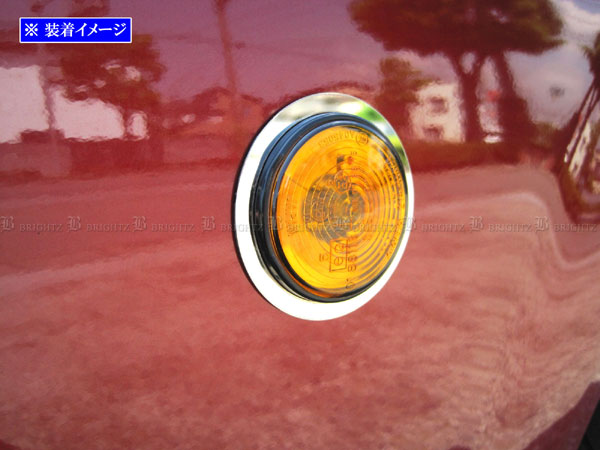 ロードスター NCEC 超鏡面 ステンレス メッキ サイド マーカー リング