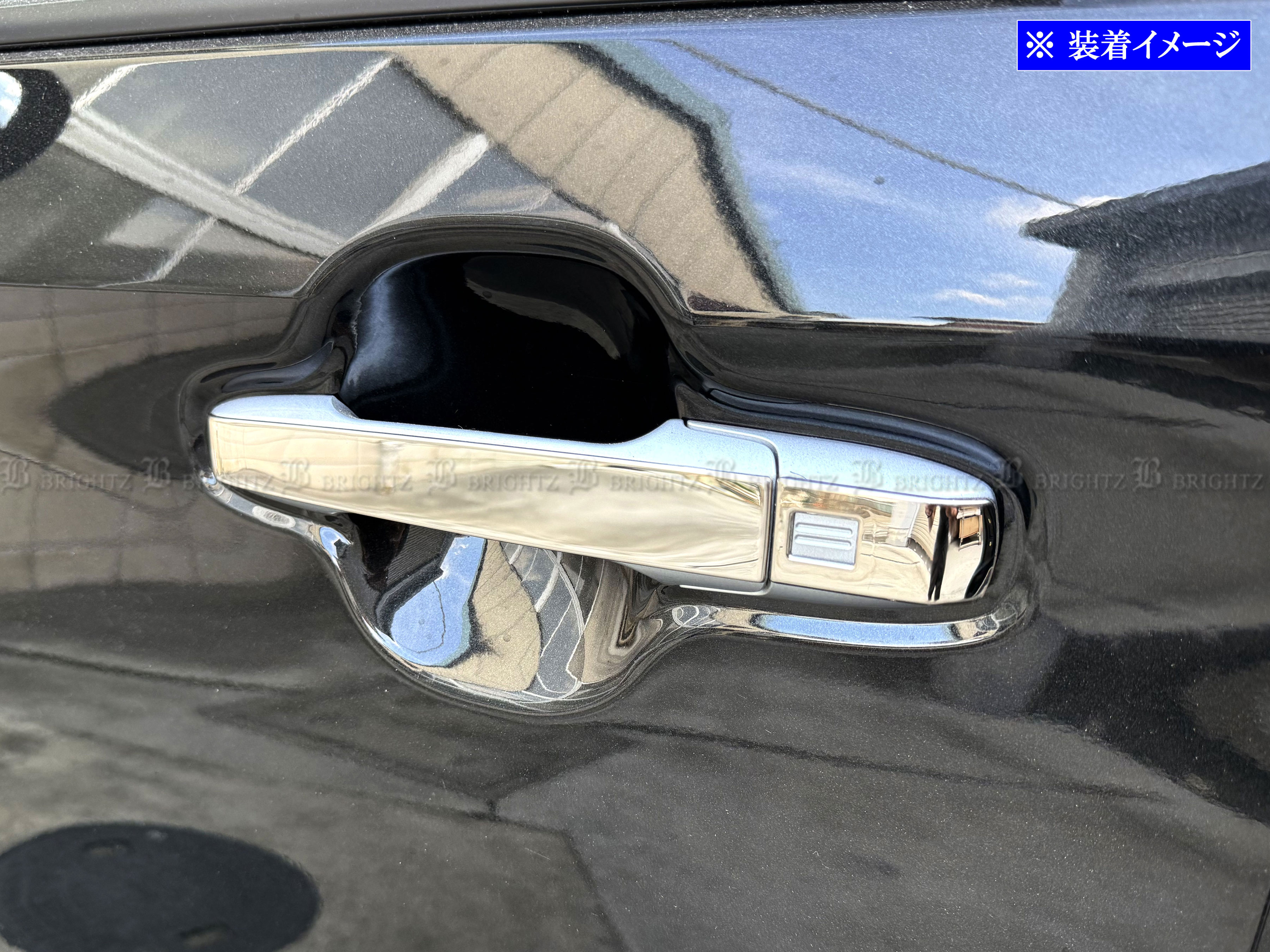 タントカスタム LA650S LA660S 超鏡面 ステンレス メッキ ドア