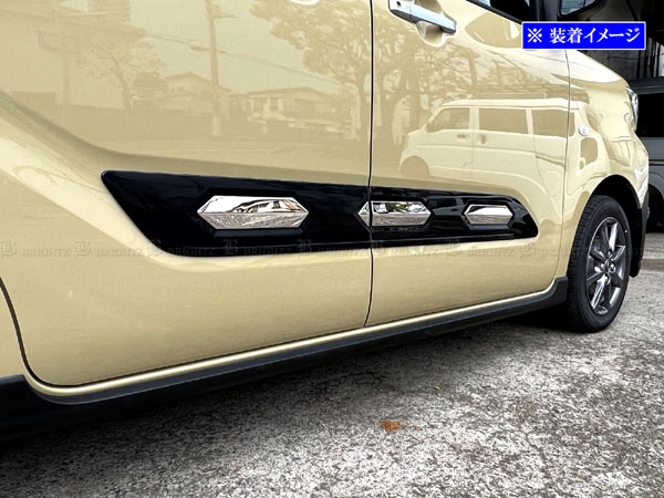 ダイハツタントL375S/385S日本製最高級超鏡面ステンレスピラー 在庫ラスト タント L375S L385S 超鏡面 ステンレス ブラック メッキ ピラー