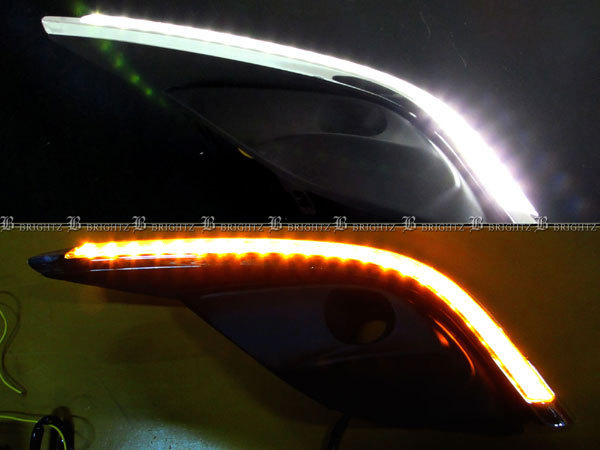 アテンザワゴン GJEFW GJ2AW 中期 LED デイライト フォグ ライト カバー 交換タイプ FOG−H−086｜brightzk1｜04