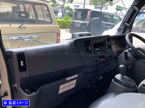 タイタン 超鏡面 ステンレス メッキ エアコン レバー カバー モール