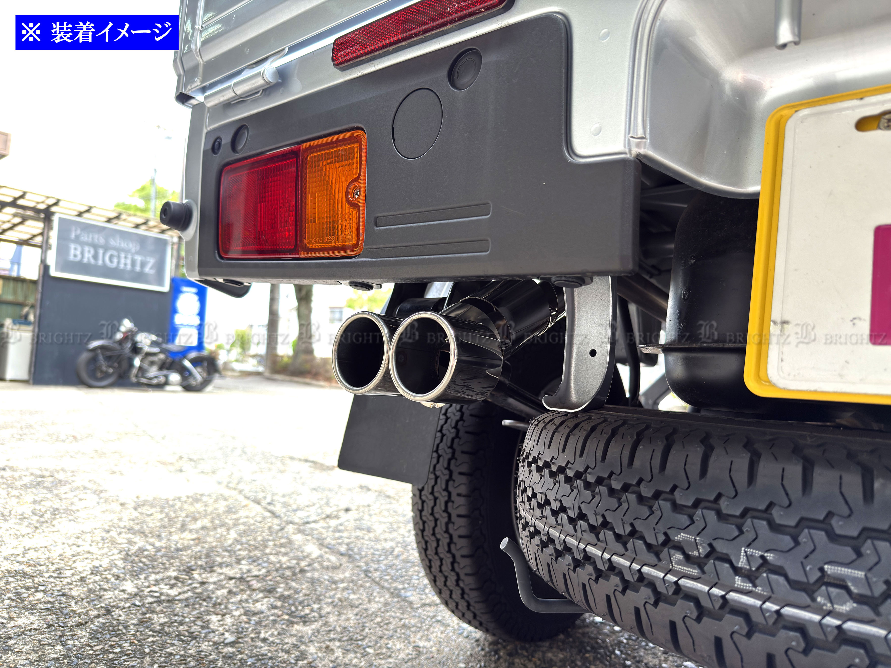 ハイゼットトラックジャンボ S500P S510P ステンレス 2本出し