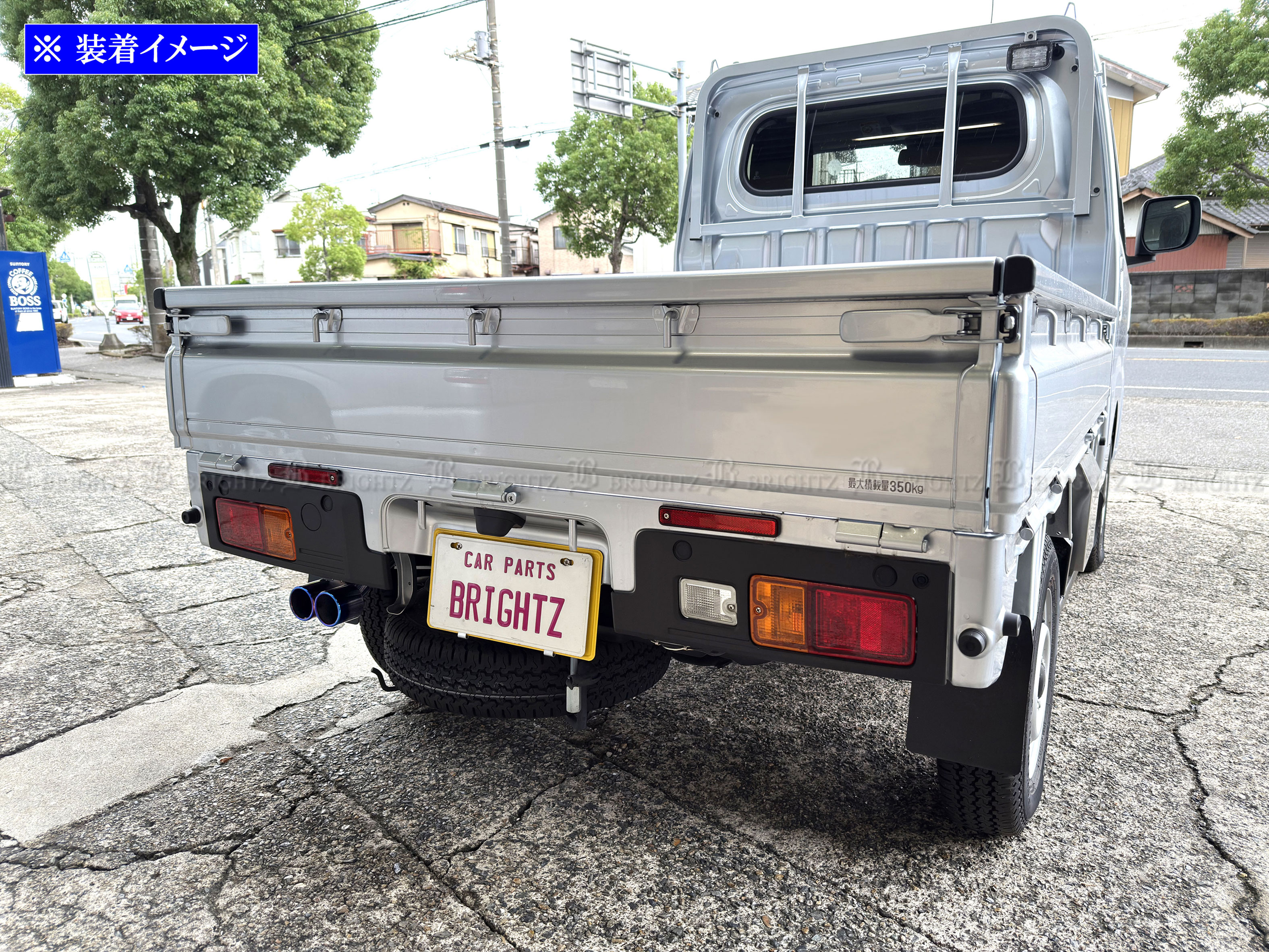 ハイゼットトラック S200P S210P ステンレス 2本出し マフラー 