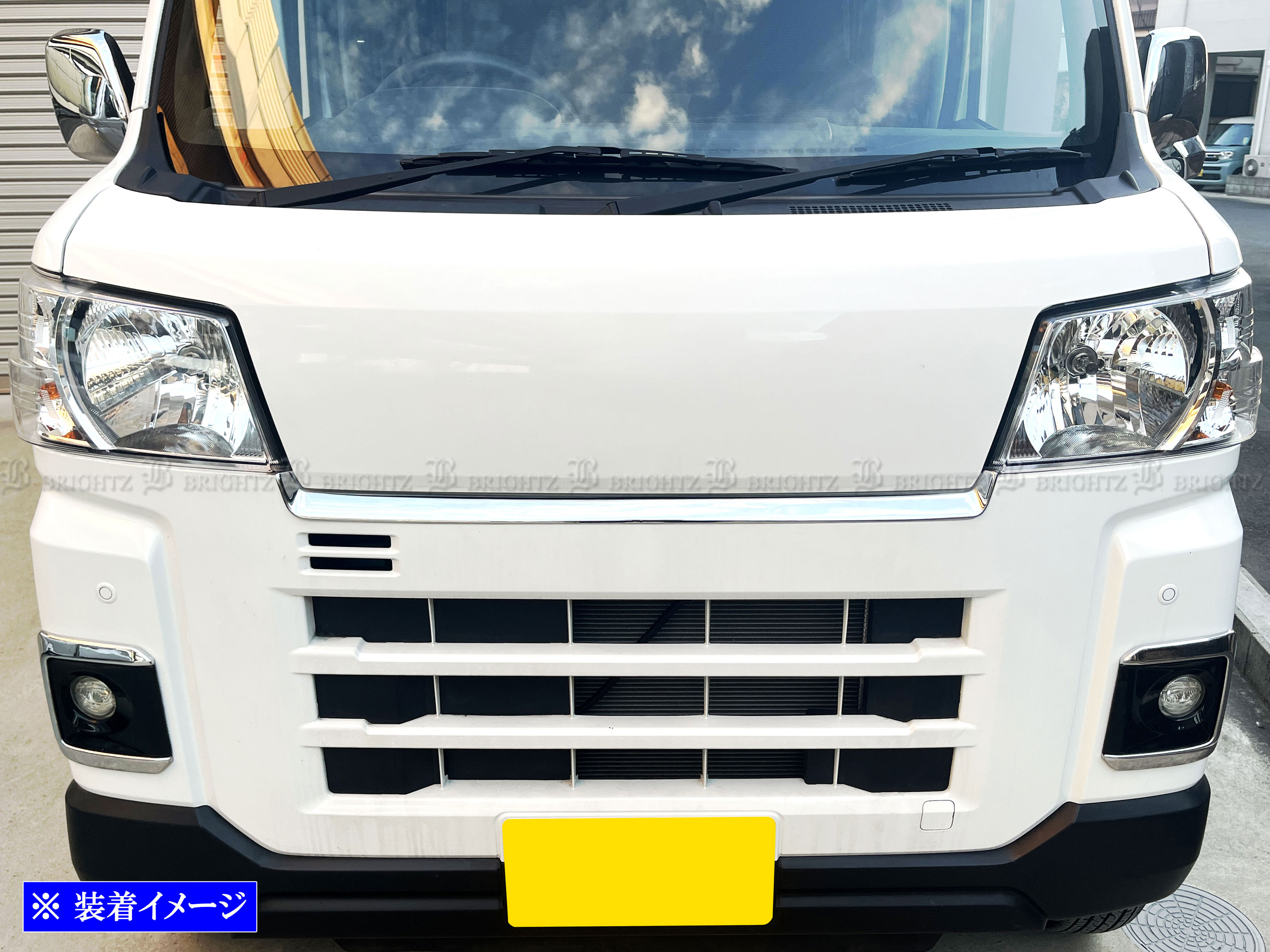 アトレー S700V S710V メッキ フロント バンパー トップ モール サイド
