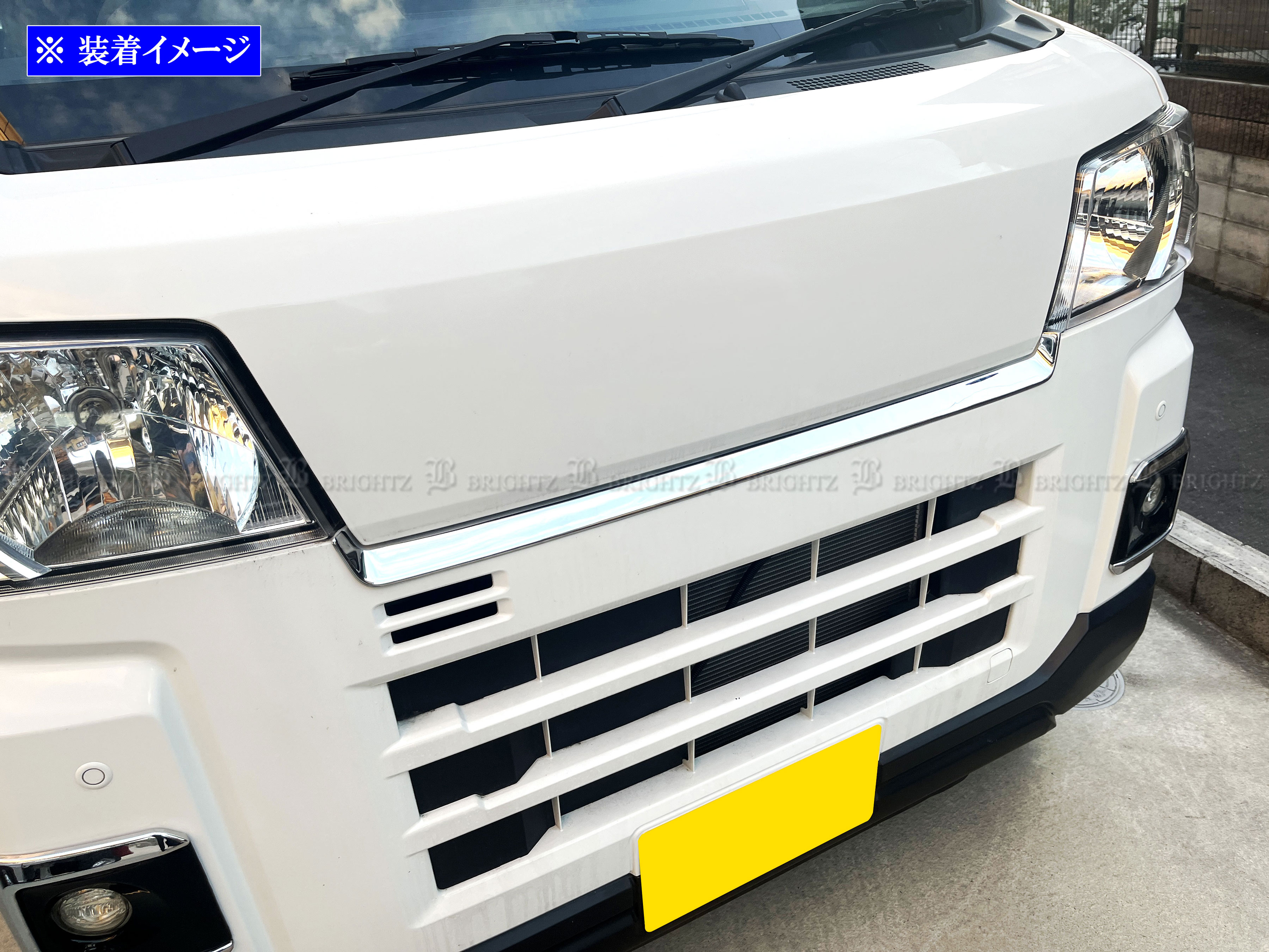 アトレー S700V S710V メッキ フロント バンパー トップ モール サイド