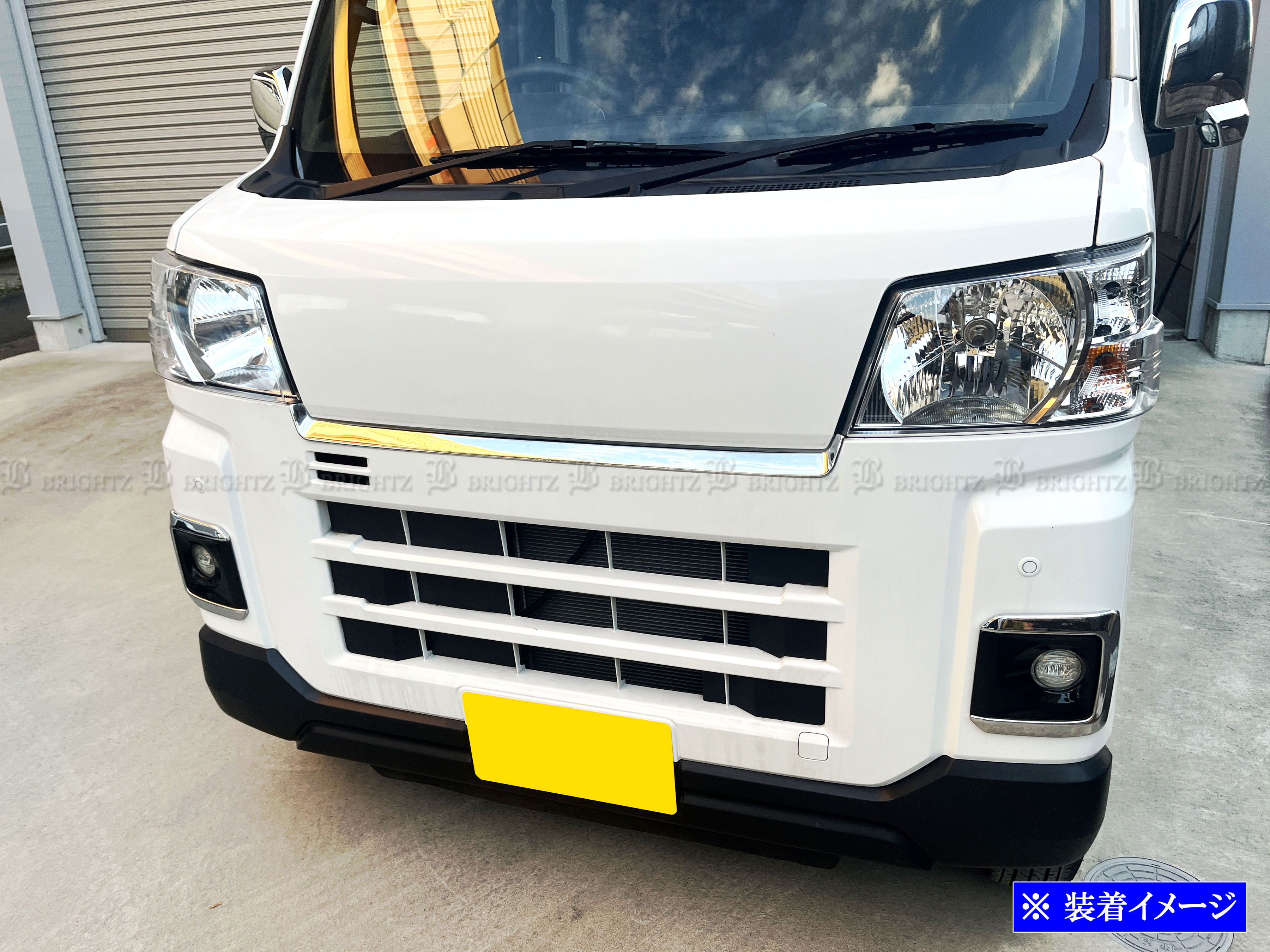 アトレー S700V S710V メッキ フロント バンパー トップ モール サイド