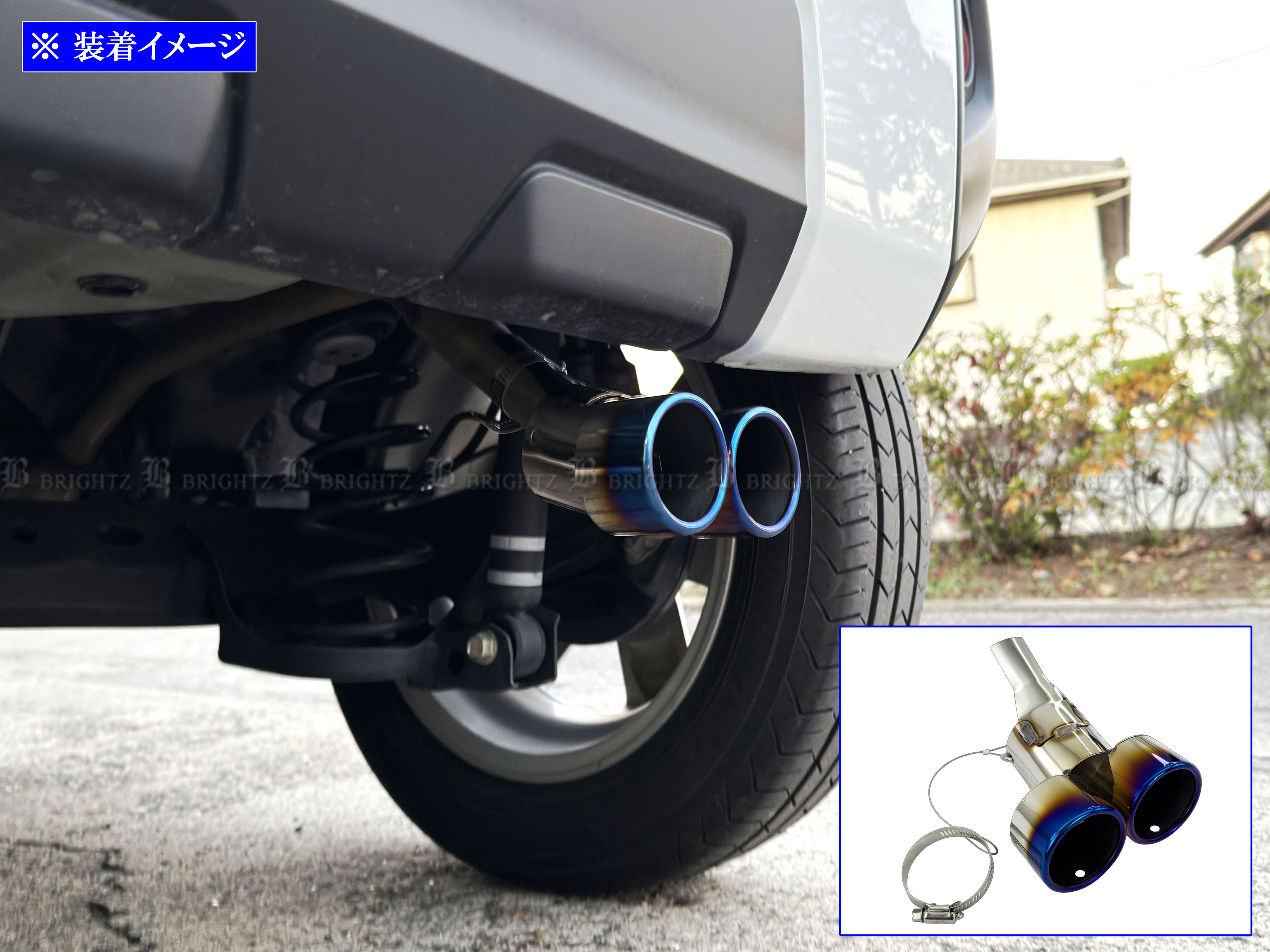 タフト LA900S LA910S ステンレス 2本出し マフラー カッター