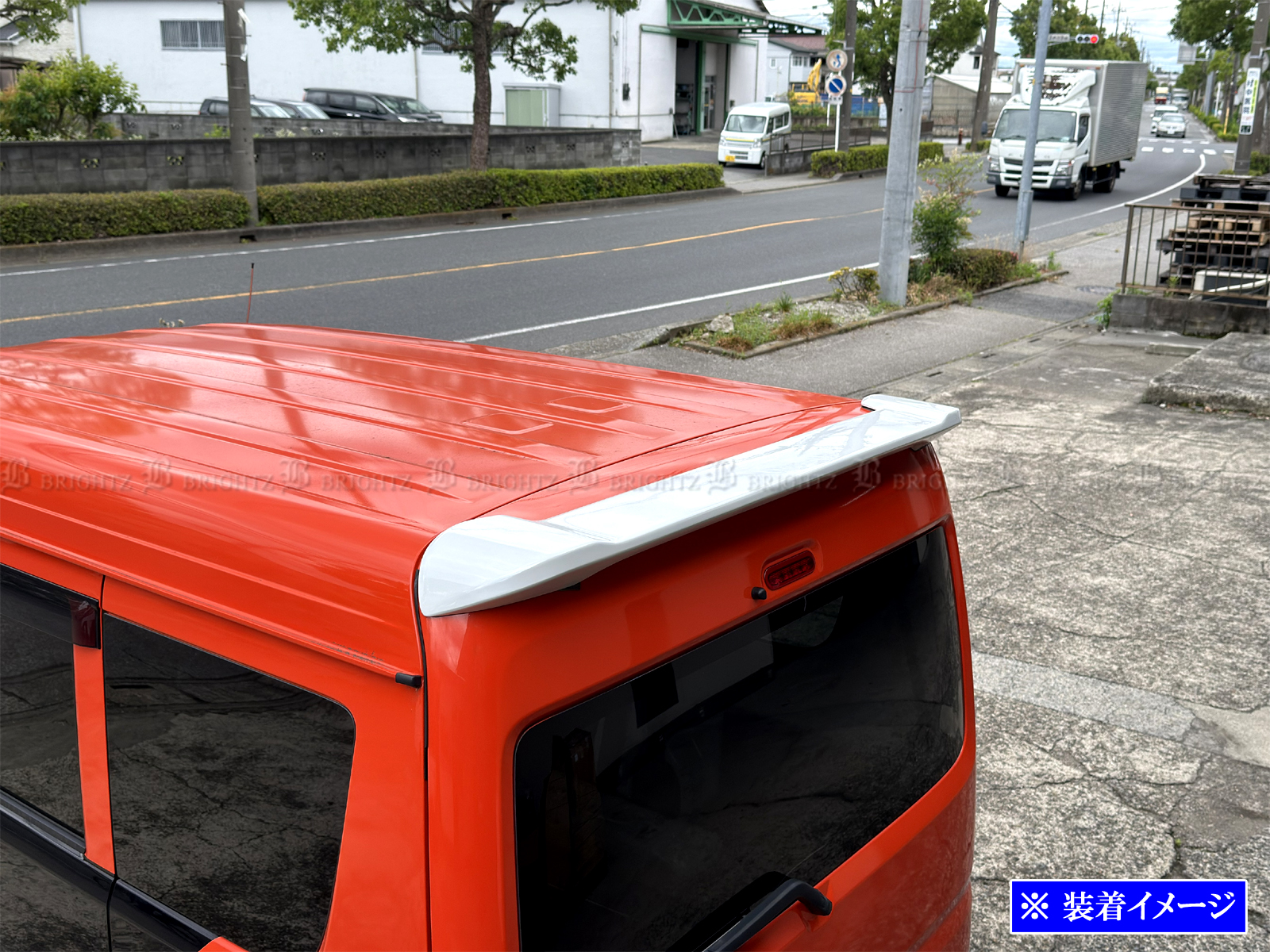 スクラムバン DG17V リアスポイラー ホワイト トップ ボディ 白 REAR