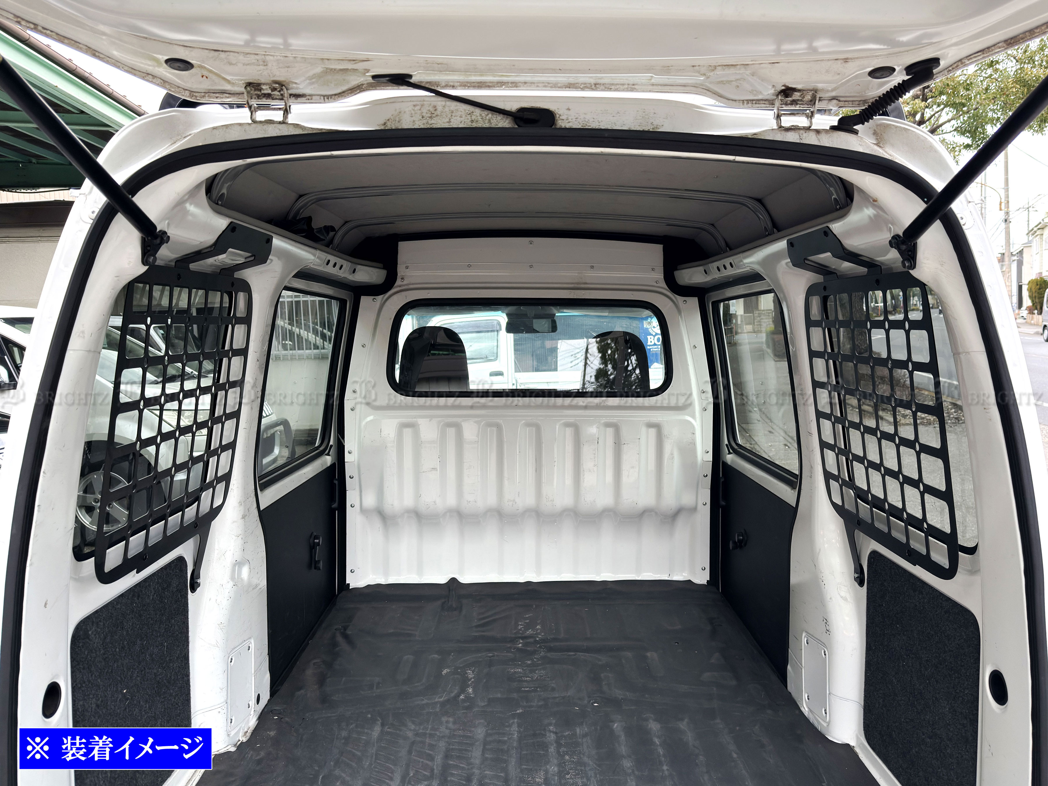 ハイゼットカーゴ S321V S331V ステンレス サイド ストレージ 荷物