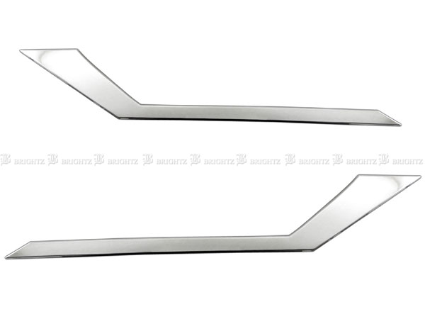 セレナ C28 FNC28 超鏡面 ステンレス メッキ ヘッド スモール ポジション バンパー アウター エクステリア 外装 2PC HEAD−ETC−074