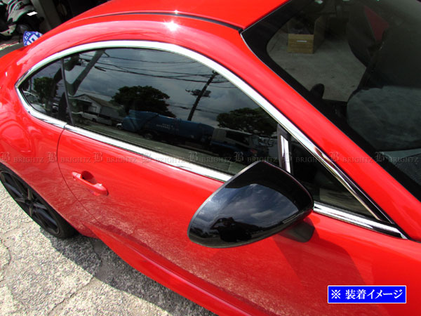 BRZ ZD8 超鏡面 ステンレス メッキ ウィンドウ ピラー セット