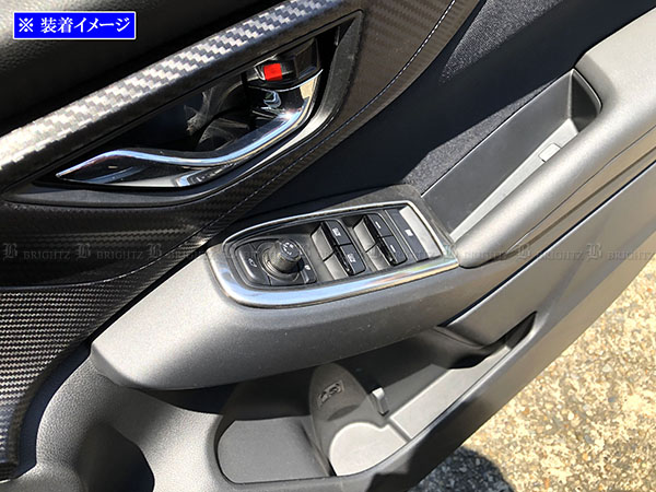 インプレッサスポーツ GT6 GT7 ステンレス ウィンドウ スイッチ パワー