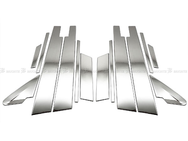 インプレッサスポーツ GT7 超鏡面 ステンレス メッキ ピラー パネル