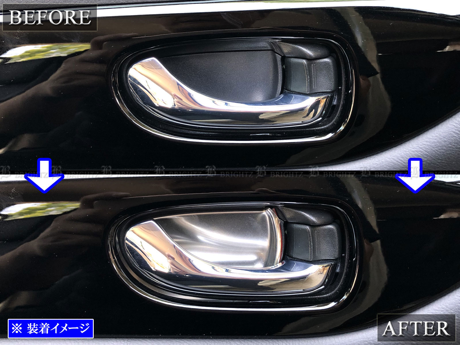 エルグランド E52 TE52 TNE52 ステンレス フロント インナー ドア
