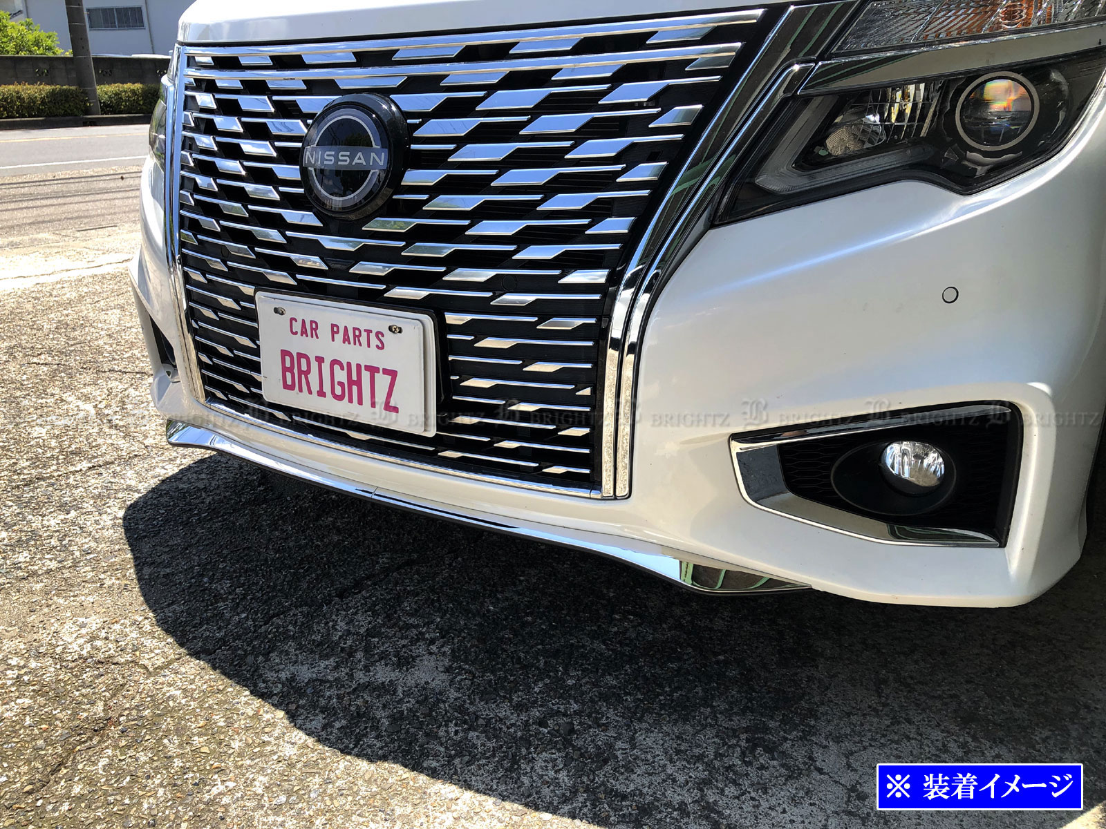 エルグランド E52 TE52 TNE52 超鏡面 ステンレス フロント バンパー