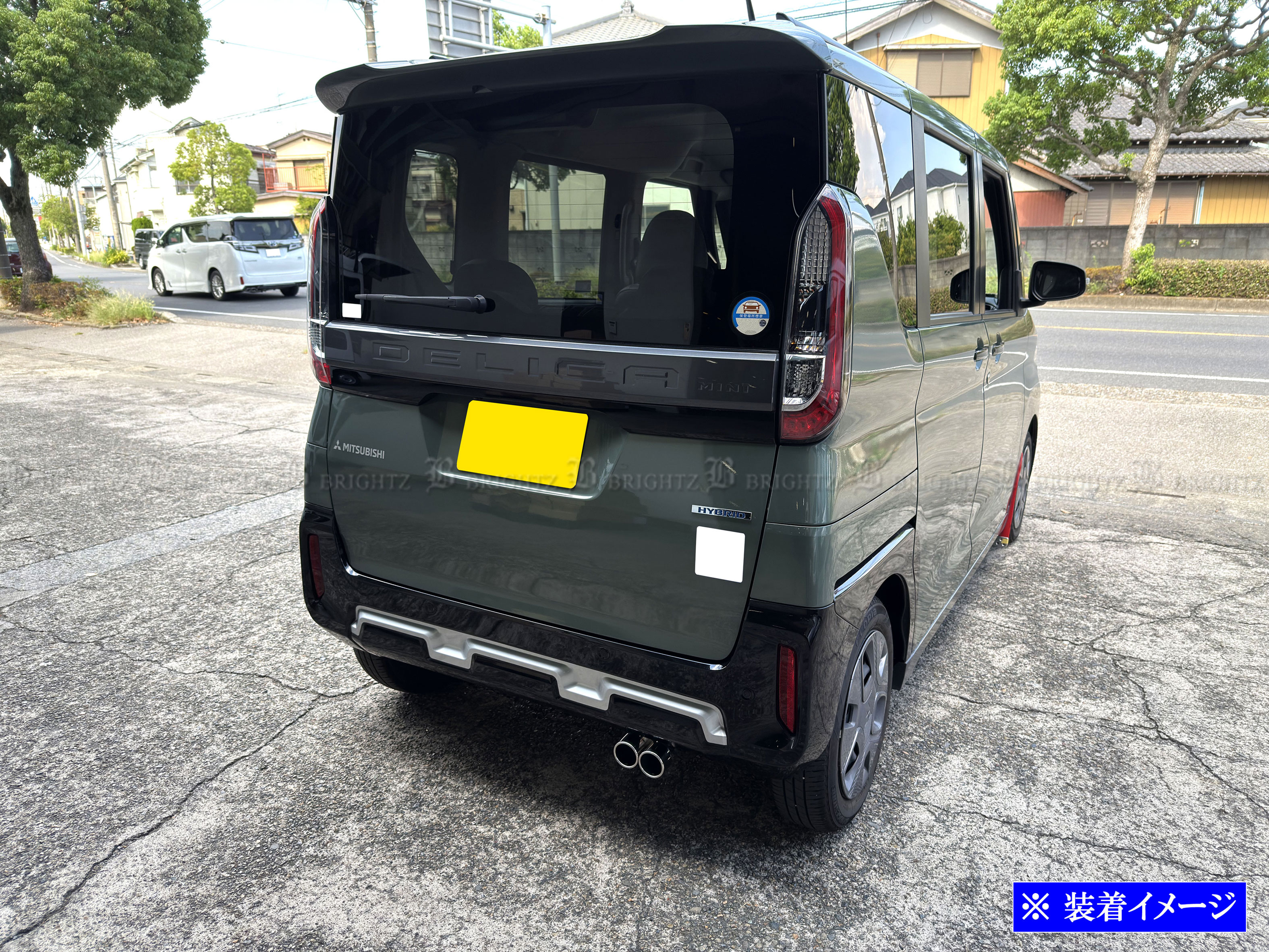 ルークス B40 B44A B45A ステンレス 2本出し マフラー カッター 外装