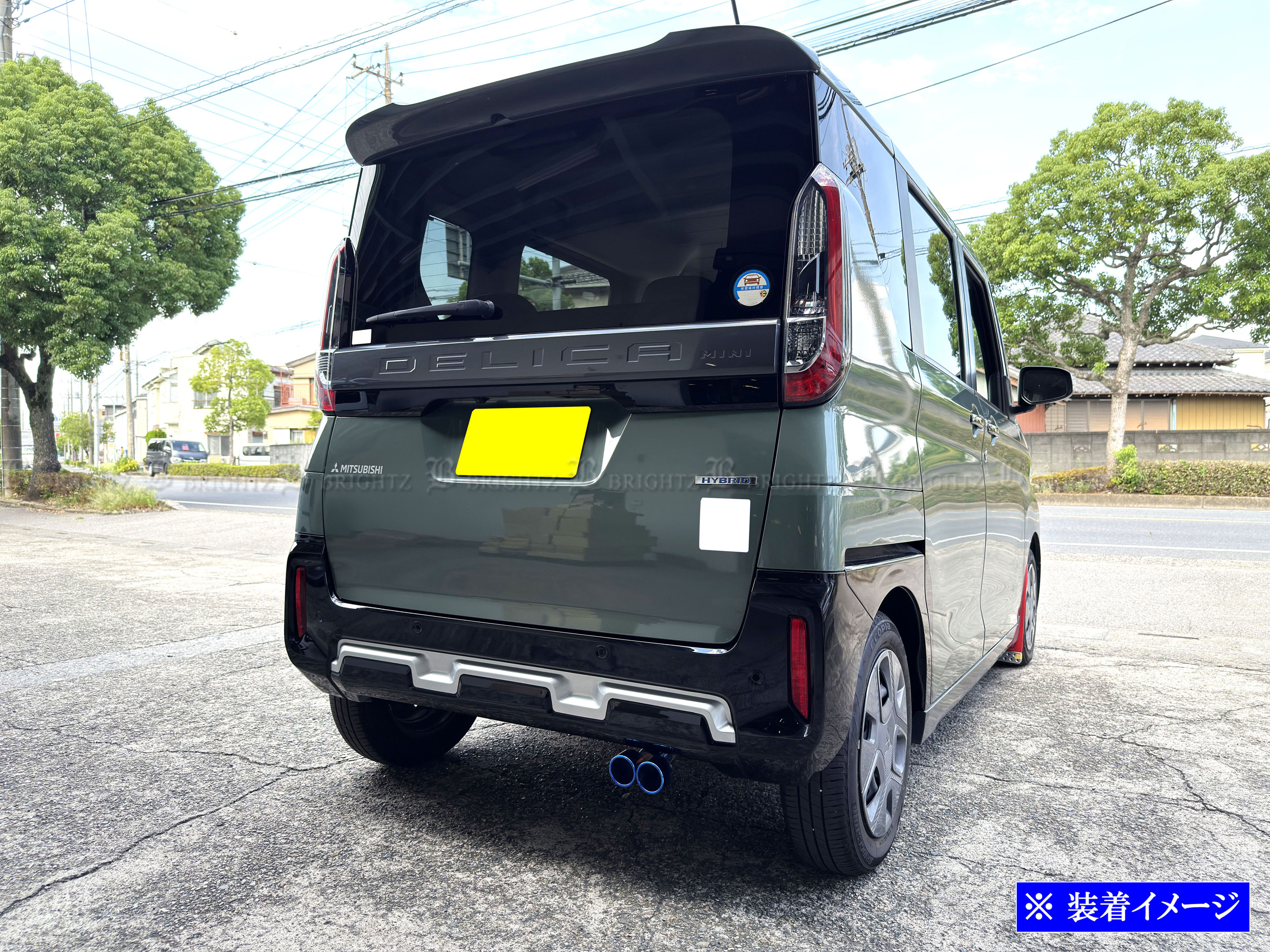 ルークス B40 B44A B45A ステンレス 2本出し マフラー カッター