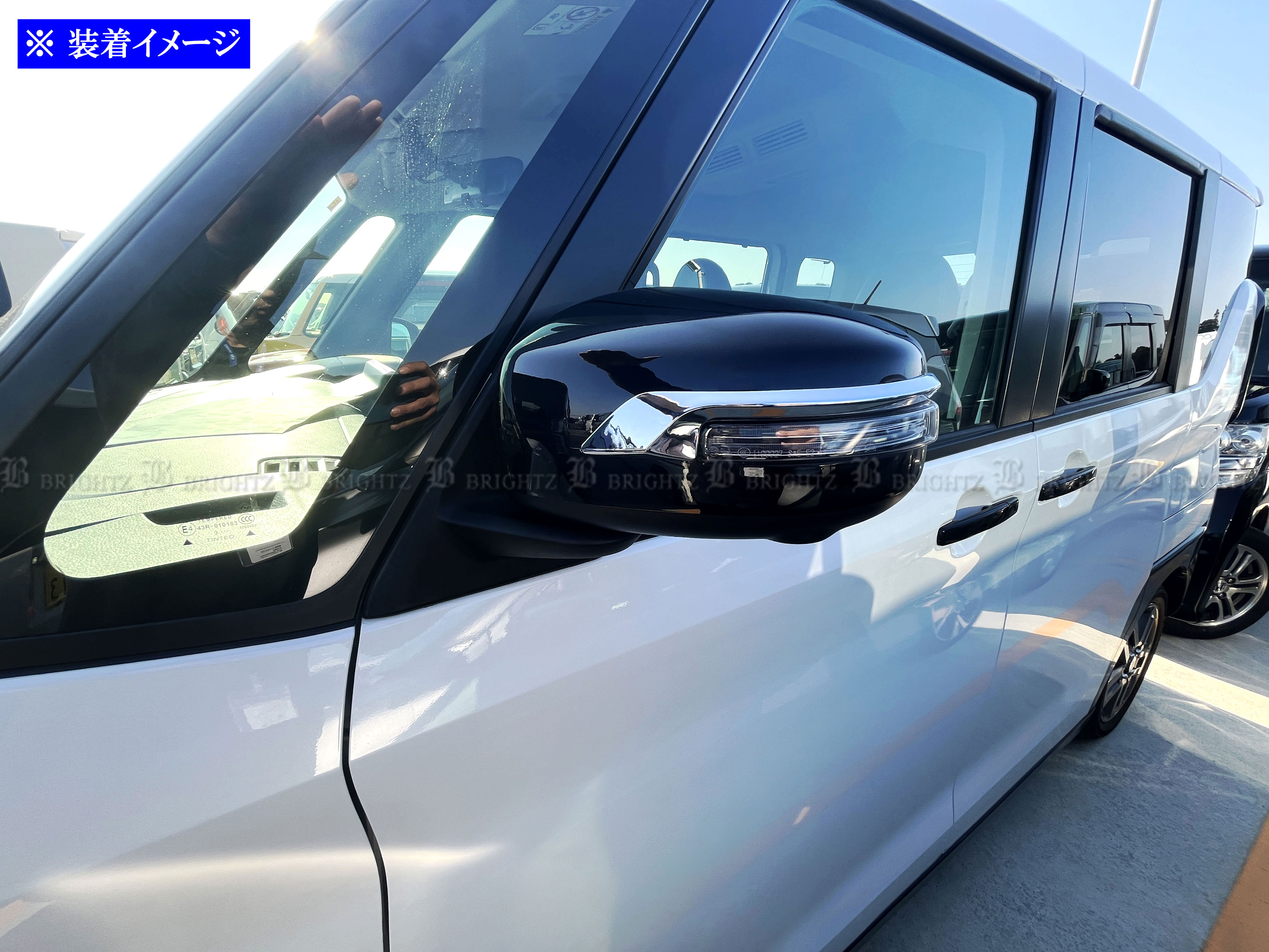 デイズ B21W メッキ ドア ミラー ウィン...の詳細画像3